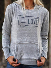 Load image into Gallery viewer, Long Sleeve Hooded Pullover Tops