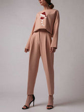 Load image into Gallery viewer, Fashionable Christmas Elements Printed Pattern Casual Two-piece Set