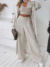 Load image into Gallery viewer, Women'S Fashion Casual Trousers Long Coat Three-Piece Suit