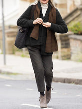 Load image into Gallery viewer, Retro Solid Color Small Lapel Knitted Cardigan