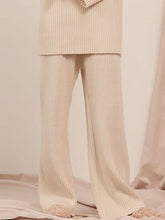 Load image into Gallery viewer, Fashion Warm Solid Color Round Neck Knitted Two-Piece Suit