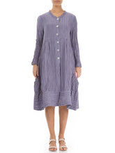 Load image into Gallery viewer, Simple Loose Long Marine Blue Silk Jacket