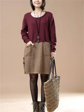 Load image into Gallery viewer, Casual Women'S Color Matching Sweater Dress