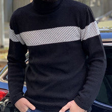 Load image into Gallery viewer, Men'S Fashion Contrast Casual Turtleneck Sweater