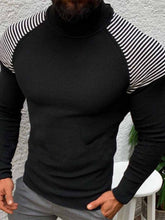 Load image into Gallery viewer, Men'S Stitching Contrast Striped Sweater
