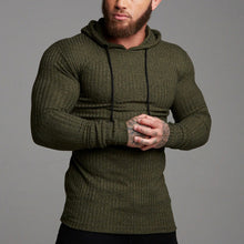 Load image into Gallery viewer, Fashion Casual Knitted Long Sleeve Hooded Pullover
