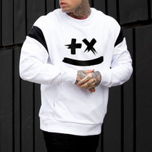 Load image into Gallery viewer, Splice Sleeve Streetwear Printed Sweatshirt