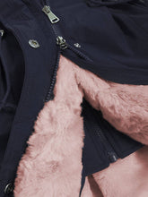 Load image into Gallery viewer, Autumn Winter Plus Velvet Warm Hooded Coat