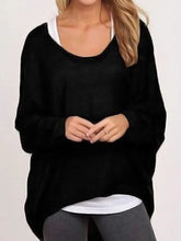 Load image into Gallery viewer, Ladies Round Neck Casual Long Sleeve Top
