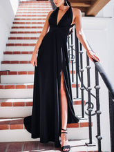 Load image into Gallery viewer, Fashion Sexy Split Evening Maxi Dress