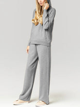 Load image into Gallery viewer, Simple Solid Color Hooded Casual Women'S Knitted Suit