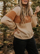 Load image into Gallery viewer, Casual Women'S Color-Blocking Round Neck Sweater