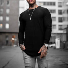 Load image into Gallery viewer, Solid Color Round Neck Casual Slim Long-Sleeved T-Shirt