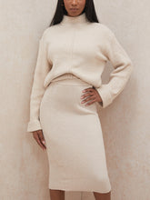 Load image into Gallery viewer, Simple Solid Color Women'S Knitted Suit Skirt