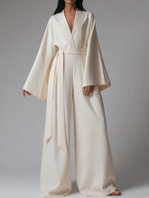 Load image into Gallery viewer, Fashion Simple Solid Color V-neck Long-sleeved Jumpsuit