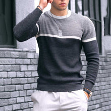 Load image into Gallery viewer, Men's Round Neck Knitted Fashion Casual Sweater
