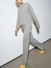Load image into Gallery viewer, Elegant Loose Long-sleeved Top and Trousers Knitted Suit