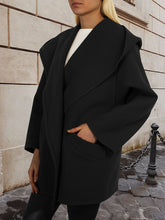 Load image into Gallery viewer, Women's Fashion Hooded Shawl Collar Casual Short Coat