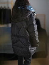 Load image into Gallery viewer, Autumn And Winter Down And Warm Solid Color Hooded Women'S Coat