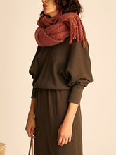 Load image into Gallery viewer, Pure Color Casual Long Skirt Knitted Two-Piece Suit