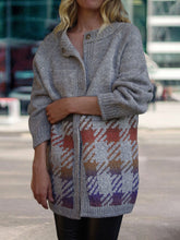 Load image into Gallery viewer, Women's Stand Collar Cardigan Printed Jacket