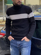 Load image into Gallery viewer, Men'S Fashion Contrast Casual Turtleneck Sweater