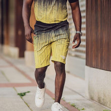 Load image into Gallery viewer, Men'S Yellow And Black Gradient Fashion Casual Suit