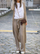 Load image into Gallery viewer, Fashion Casual Loose Solid Color Long-sleeved Jacket Two-piece Suit