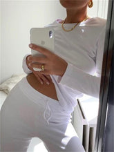 Load image into Gallery viewer, Comfortable And Leisure Pure Color Home Ladies Suit