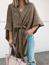 Load image into Gallery viewer, Fashion Casual Solid Color V-neck Tie Top