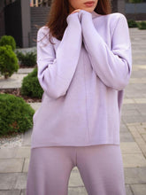 Load image into Gallery viewer, Cosy Solid Color Turtleneck Knit Set