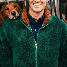 Load image into Gallery viewer, Casual Retro Dark Green Sports Sweater