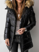 Load image into Gallery viewer, Fashionable And Simple Women'S Hooded Down Jacket