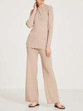Load image into Gallery viewer, Autumn And Winter Simple Round Neck Casual Women'S Knitted Suit