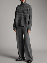 Load image into Gallery viewer, Simple And Comfortable Solid Color Casual Women'S Knitted Two-Piece Suit