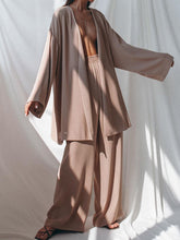 Load image into Gallery viewer, Fashion Loose Solid Color Long Sleeve Two-piece Suit