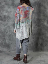 Load image into Gallery viewer, Graffiti Cartoon Loose Print Bat Sleeve Women'S Sweater