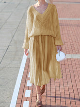 Load image into Gallery viewer, Fashion Casual Solid Color Loose Long Sleeve Two-piece Suit