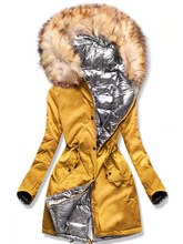 Load image into Gallery viewer, Fashion Warm Long Drawstring Fur Coat