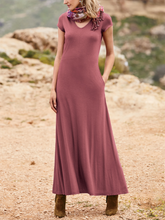 Load image into Gallery viewer, Simple Comfortable Pure Color Loose Casual Dress