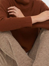 Load image into Gallery viewer, Pure Color Casual High Neck Long Sleeve Knitted Two-Piece Suit