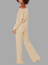 Load image into Gallery viewer, Autumn and Winter Casual Solid Color Knitted Suit