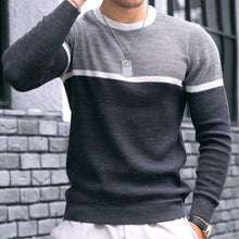 Load image into Gallery viewer, Men's Round Neck Knitted Fashion Casual Sweater