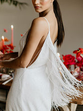 Load image into Gallery viewer, Fashion Suspenders Sleeveless Back Tassel Evening Dress