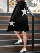 Load image into Gallery viewer, Autumn Winter Hooded Star Cardigan