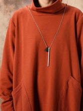 Load image into Gallery viewer, Casual High Collar Pocket Solid Color Women'S Knitted Dress