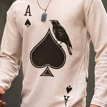 Load image into Gallery viewer, Men'S Casual Poker Printed Polyester Long Sleeve T-Shirt