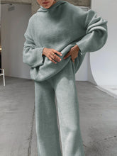 Load image into Gallery viewer, Casual Loose Hooded Knitted Suit