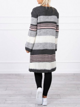 Load image into Gallery viewer, Autumn And Winter Casual Women'S Color-Blocking Long Sweater Coat