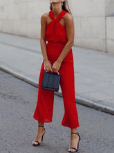 Load image into Gallery viewer, Fashion Casual Sleeveless Halter Two-piece Suit